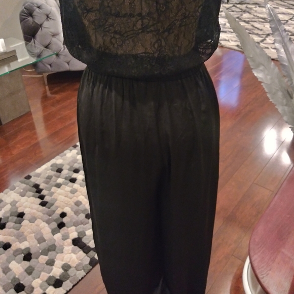 Arden B Silk And Lace Back One Piece Pant Jumper - Picture 7 of 9